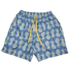 Tommy Bahama RELAX Men's Swim Trunks Pineapple Print Sz Medium‎ Mesh Lining 7"